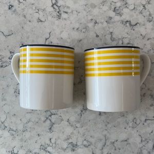 Kate Spade Sea Cliffs Stripe Mugs - NWOT
